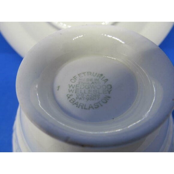 Wedgwood Of Etruia And Barlaston Wellesley Cream Color Cup And Saucer - Picture 8 of 10